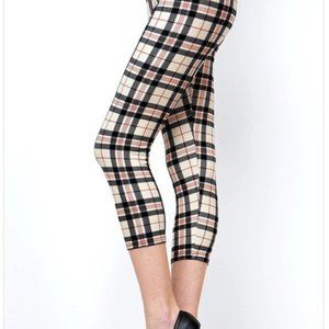 any 3/$25  Black & Red Plaid Capris Summer Prints
